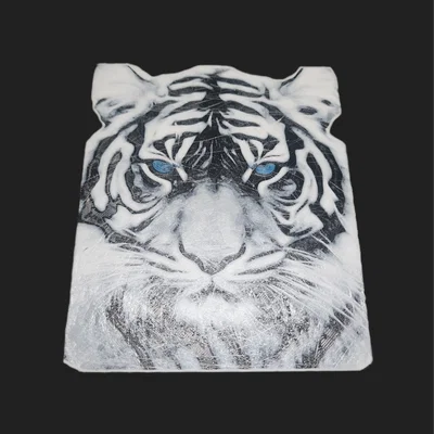 HueForge Siberian Snow Tiger