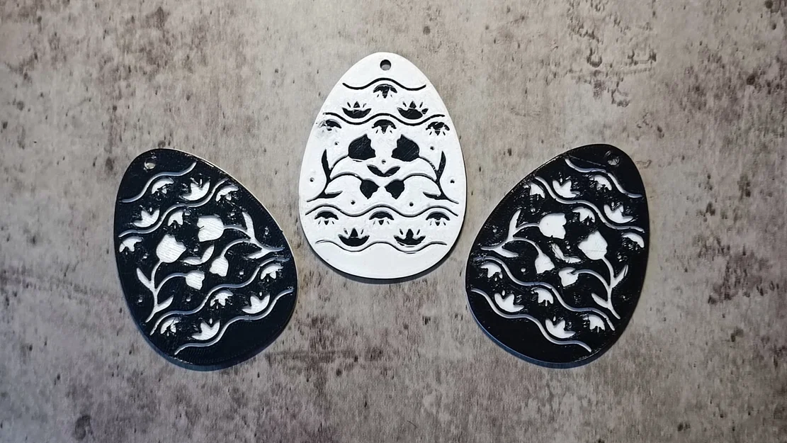 Mẫu trang trí trứng Phục sinh 2D (2D Easter egg) đẹp mắt - Image 1