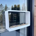 Máng ăn cho chim gắn cửa sổ hiện đại - Thumbnail 1