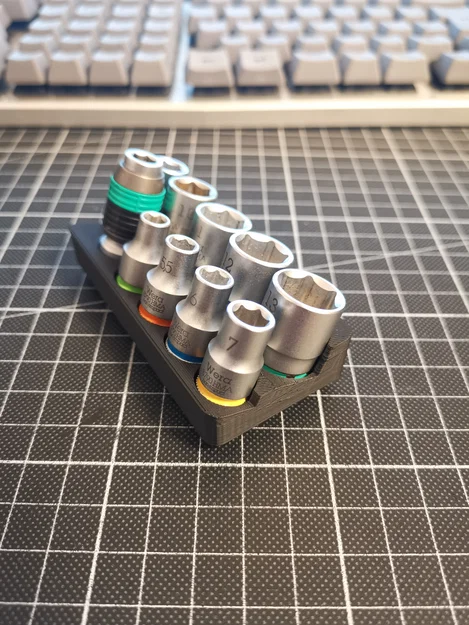 Khay Đựng Đầu Khẩu Wera Zyklop 1/4 Inch Chuẩn Gridfinity Gọn Gàng - Image 1