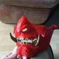 Mô hình mặt nạ Samurai răng rời - Thiết kế in 3D tối ưu đơn màu - Thumbnail 2