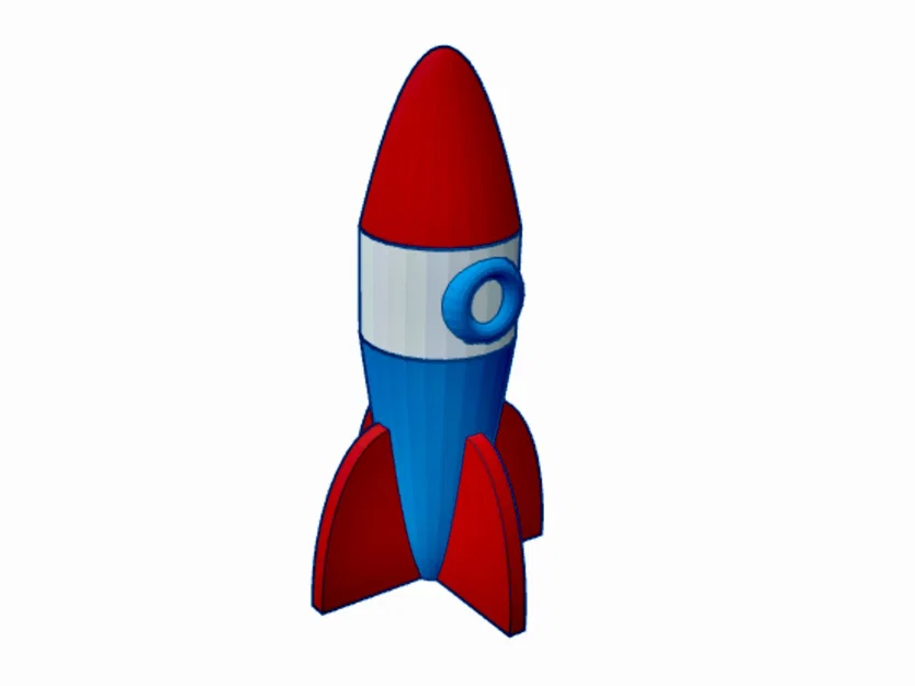 Tên lửa đồ chơi in 3D (Rocket Ship) cực vui nhộn cho bé dưới nước - Image 1