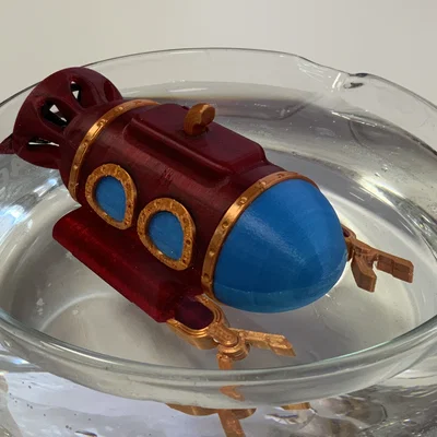 Tàu ngầm nổi (Floating Submarine) - articulated - nhiều phần (multi part)