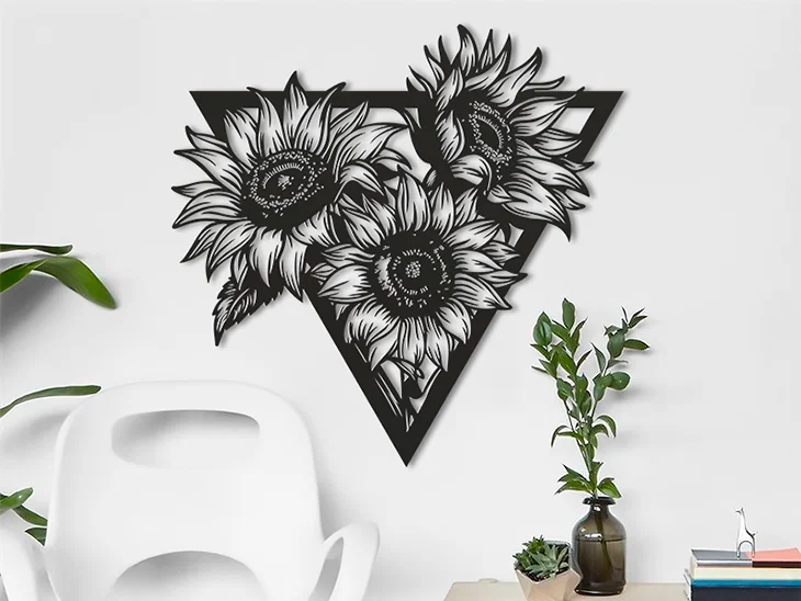 Mẫu tranh treo tường hoa hướng dương Sunflowers độc đáo - Image 1