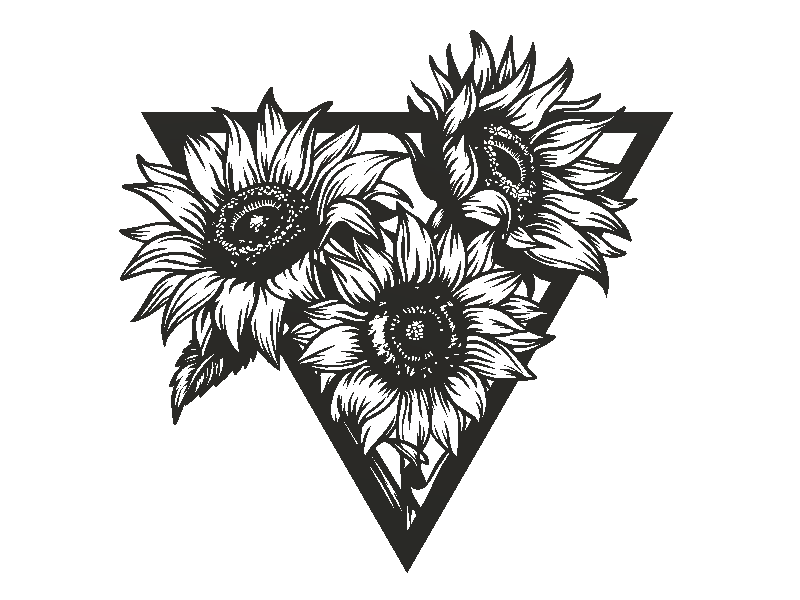 Mẫu tranh treo tường hoa hướng dương Sunflowers độc đáo - Image 2