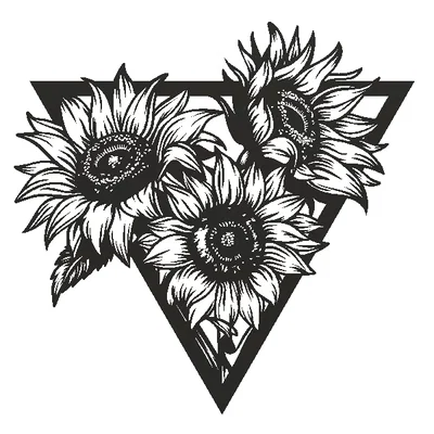 Mẫu tranh treo tường hoa hướng dương Sunflowers độc đáo