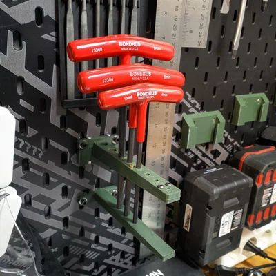 Giá treo Bondhus T-Handle Hex Key Metric cho IKEA Skadis