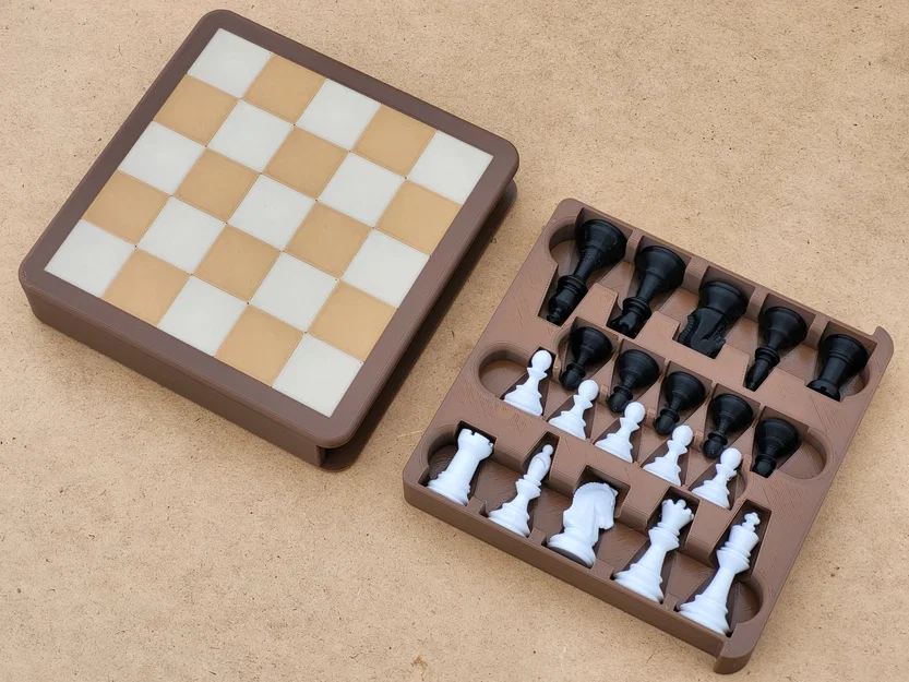 Bộ Minichess 5x5 (cờ vua biến thể) – bộ du lịch nam châm - Image 3