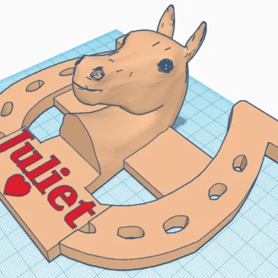 Bảng tên hình móng ngựa 3D độc đáo cho học sinh