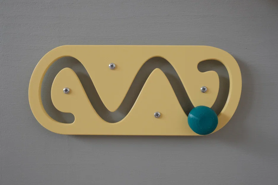 Mô hình mê cung lượn sóng gắn bảng hoạt động Montessori cho bé - Image 1