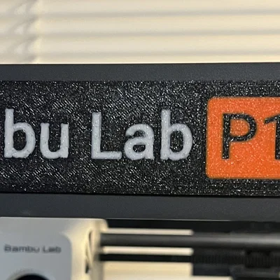 Badge Bambu Lab P1P / P1S / X1C