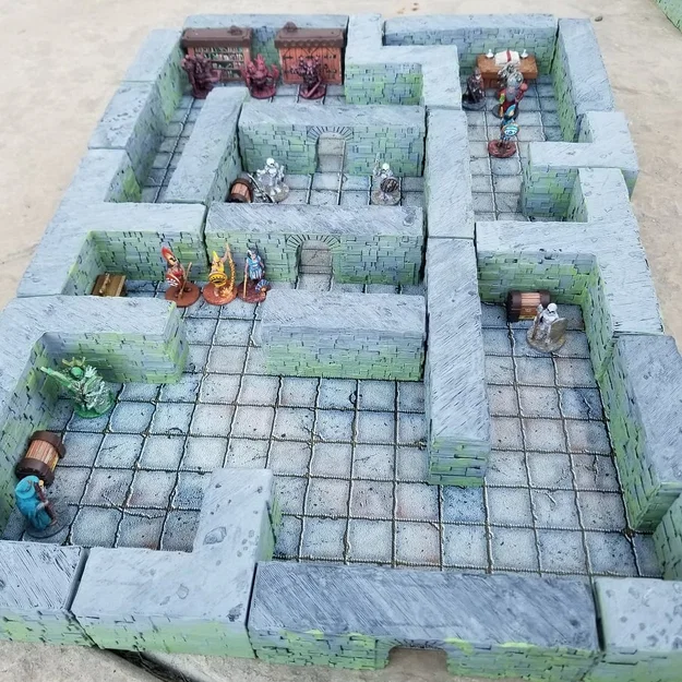 Easy-Print Modular Dungeons – Bộ tường dungeon modular in nhanh, không cần support - Image 5