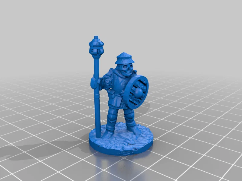 Mô hình 3D chiến binh Undead Hussite Soldier cho wargaming - Image 2