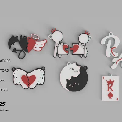 ValentinesDay Keychains – Móc khóa trái tim Valentine