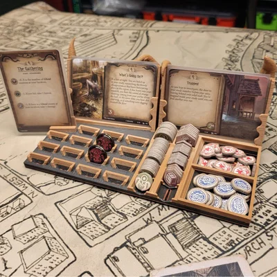 Arkham Horror LCG: Dashboard hiển thị Act & Agenda (bản remix)