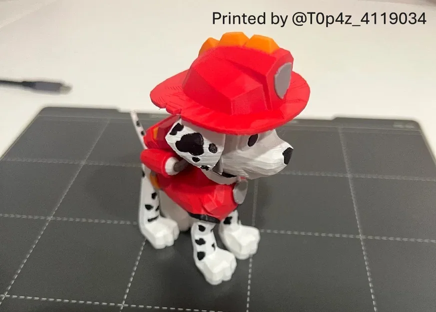 Paw Patrol Marshall – Mô hình figurine in 3D - Image 1