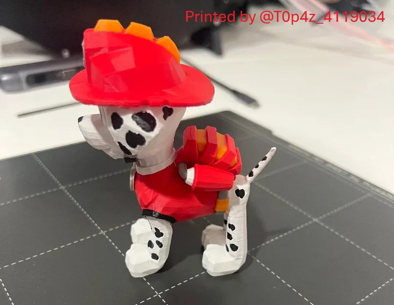 Paw Patrol Marshall – Mô hình figurine in 3D - Image 2