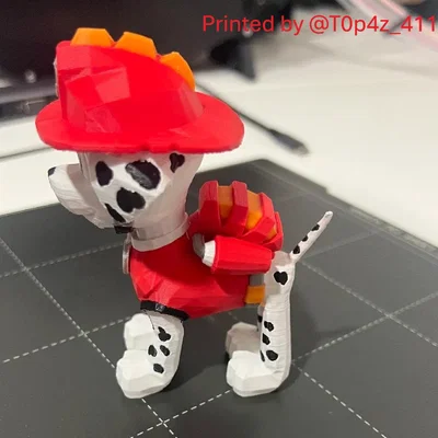 Paw Patrol Marshall – Mô hình figurine in 3D
