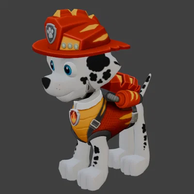 Paw Patrol Marshall – Mô hình figurine in 3D