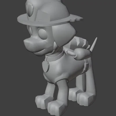 Paw Patrol Marshall – Mô hình figurine in 3D
