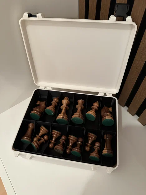 Khay chia ngăn đựng quân cờ 3D - Bảo vệ bộ cờ vua của bạn - Image 3