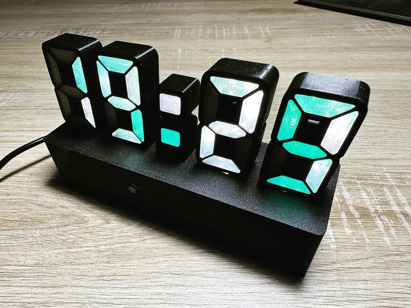 LED Clock - MICRO [ powered by WLED ] - Image 1