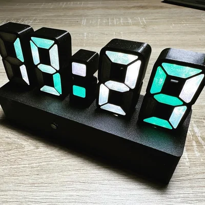 LED Clock - MICRO [ powered by WLED ]