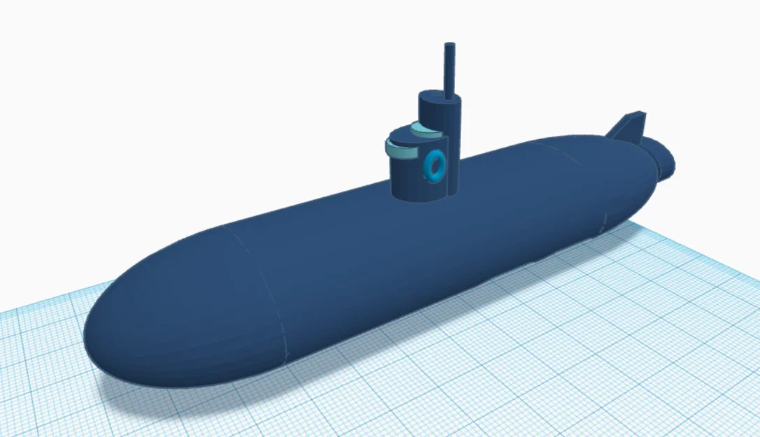 Wind up Submarine – Tàu ngầm lên cót kèm ngư lôi - Image 4