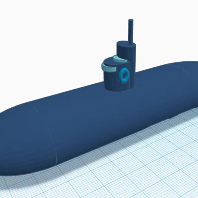 Wind up Submarine – Tàu ngầm lên cót kèm ngư lôi