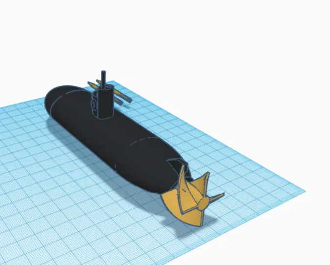Wind up Submarine – Tàu ngầm lên cót kèm ngư lôi - Image 5