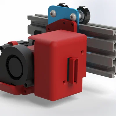 Gá Carriage BIQU H2 V2S REVO cho Sidewinder X2 + ống gió 5015 + BL-Touch 3.1