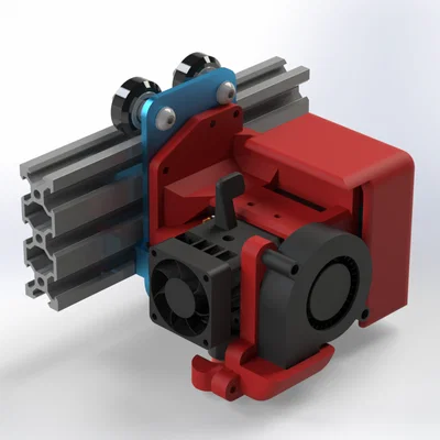 Gá Carriage BIQU H2 V2S REVO cho Sidewinder X2 + ống gió 5015 + BL-Touch 3.1