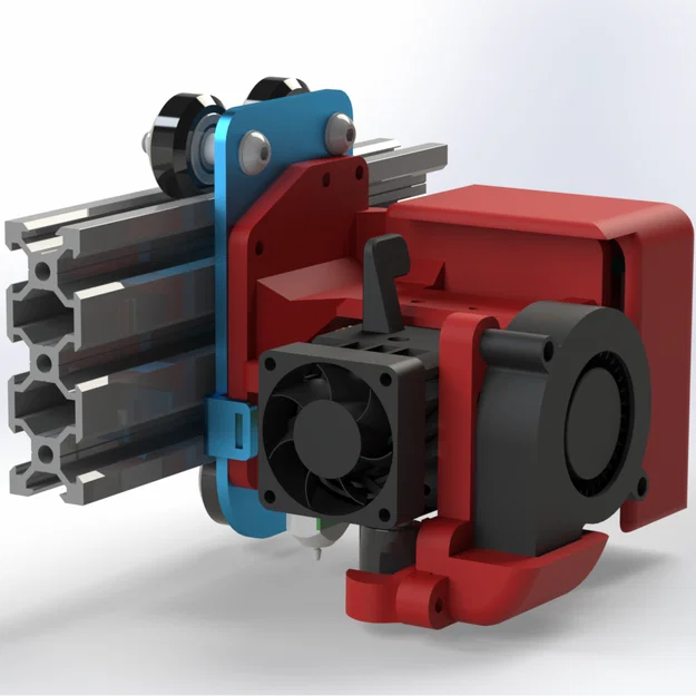 Gá Carriage BIQU H2 V2S REVO cho Sidewinder X2 + ống gió 5015 + BL-Touch 3.1 - Image 4