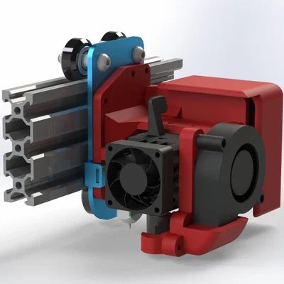 Gá Carriage BIQU H2 V2S REVO cho Sidewinder X2 + ống gió 5015 + BL-Touch 3.1