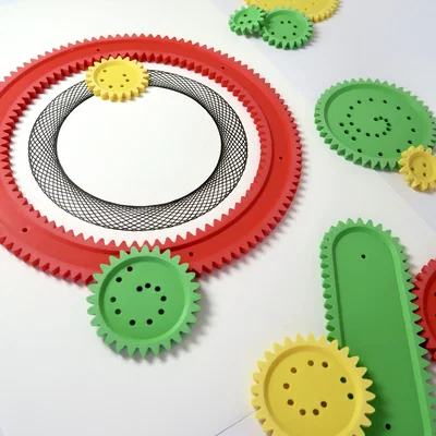 Spirograph – Bộ bánh răng vẽ Hypocycloid