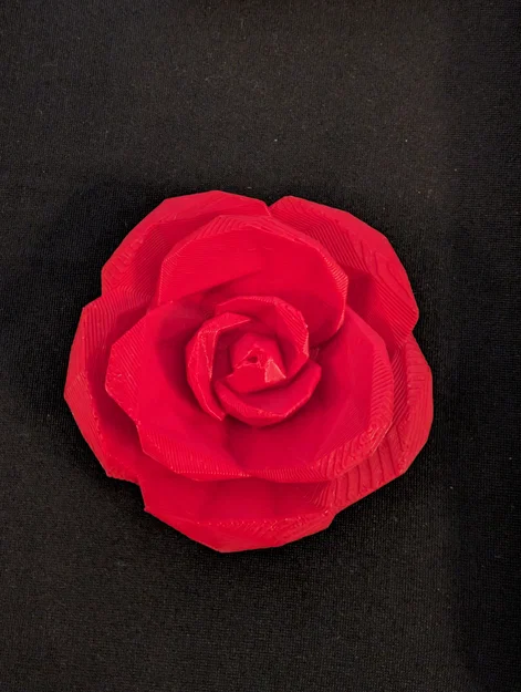 Mô hình bông hồng Low Poly trang trí in 3D độc đáo - Image 2