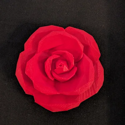 Mô hình bông hồng Low Poly trang trí in 3D độc đáo