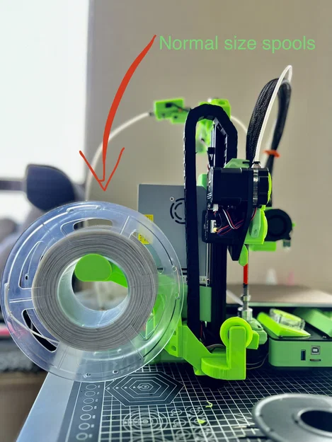 Remix giá đỡ spool cho cuộn lớn & cuộn lỗ 40mm nhỏ hơn cho Lerdge ix Z base - Image 2
