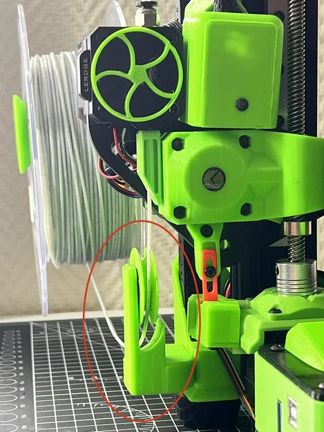 Bộ dẫn hướng sợi nhựa cho Lerdge IX với vòng bi 608 (Filament Guide) - Image 1