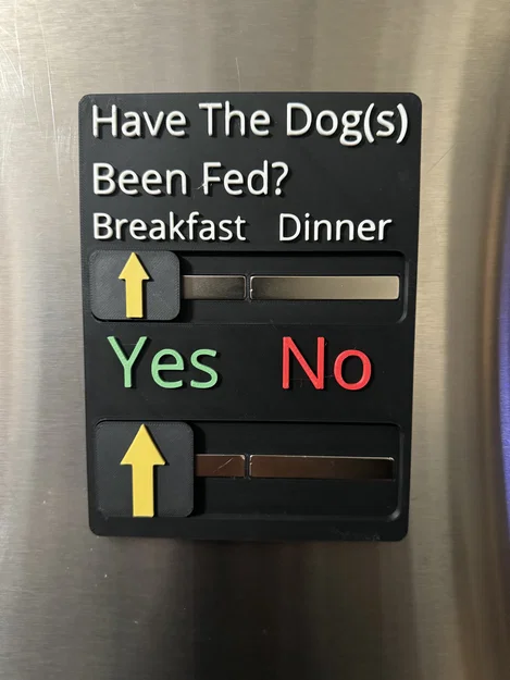 Bảng “Đã Cho Chó Ăn” gắn tủ lạnh (Dog Fed Sign) - Image 1