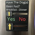 Bảng “Đã Cho Chó Ăn” gắn tủ lạnh (Dog Fed Sign) - Thumbnail 1
