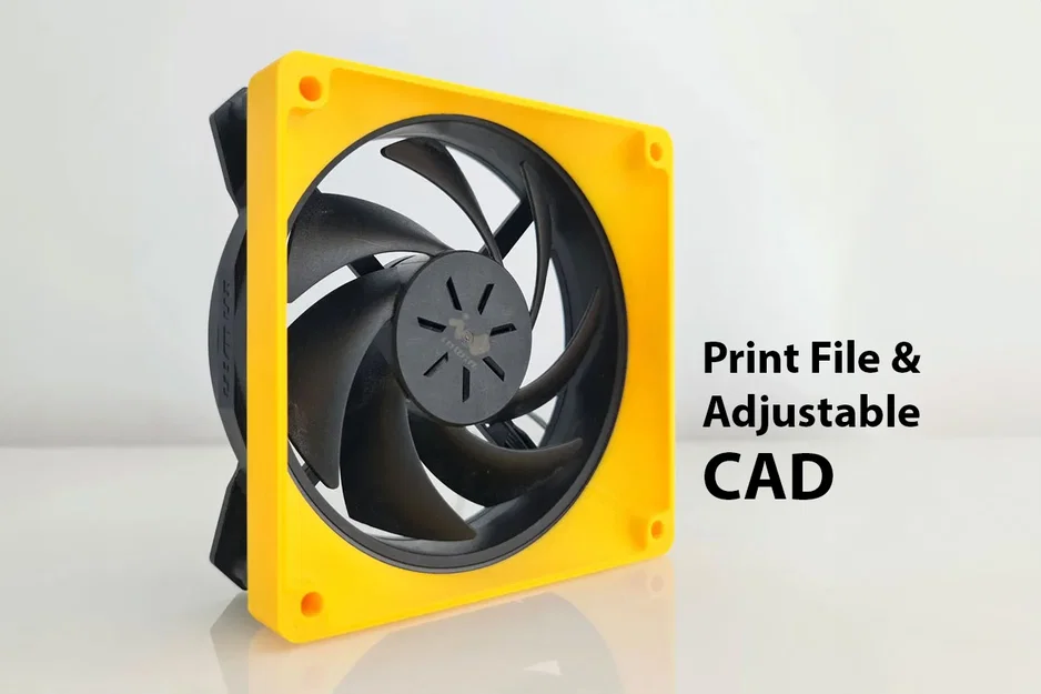 Ống dẫn gió fan PC đa năng kèm CAD [Parametric] - Image 1