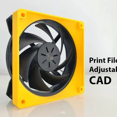 Ống dẫn gió fan PC đa năng kèm CAD [Parametric]