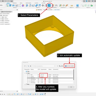 Ống dẫn gió fan PC đa năng kèm CAD [Parametric]