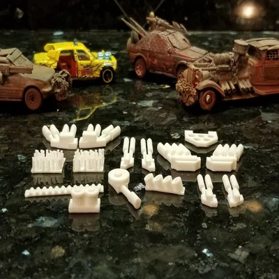 Gaslands Greebles #1 (Pipes and Such) – Phụ kiện độ xe