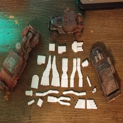 Gaslands Greebles (Blowers and Burners) – Phụ kiện ống, blower & burner