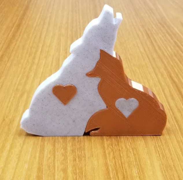 Quà Tặng Tình Yêu Cáo + Sói (Fox + Wolf Love Gift) - Image 1