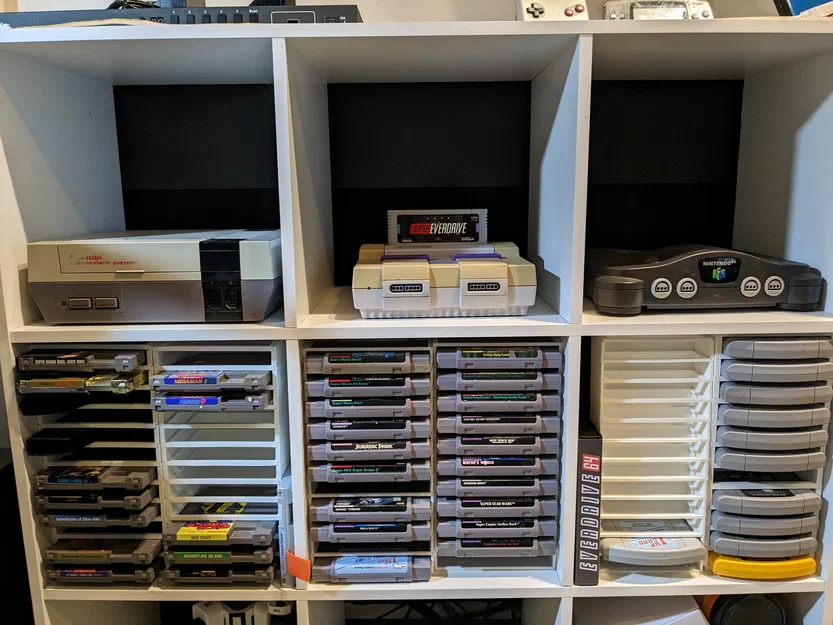Kệ đựng băng game dạng mở rộng (Expandable Video Game Cartridge Shelf) - Image 1