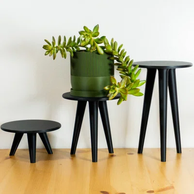 Kệ kê chậu cây mid-century modern đơn giản – dễ in – nhiều kích thước