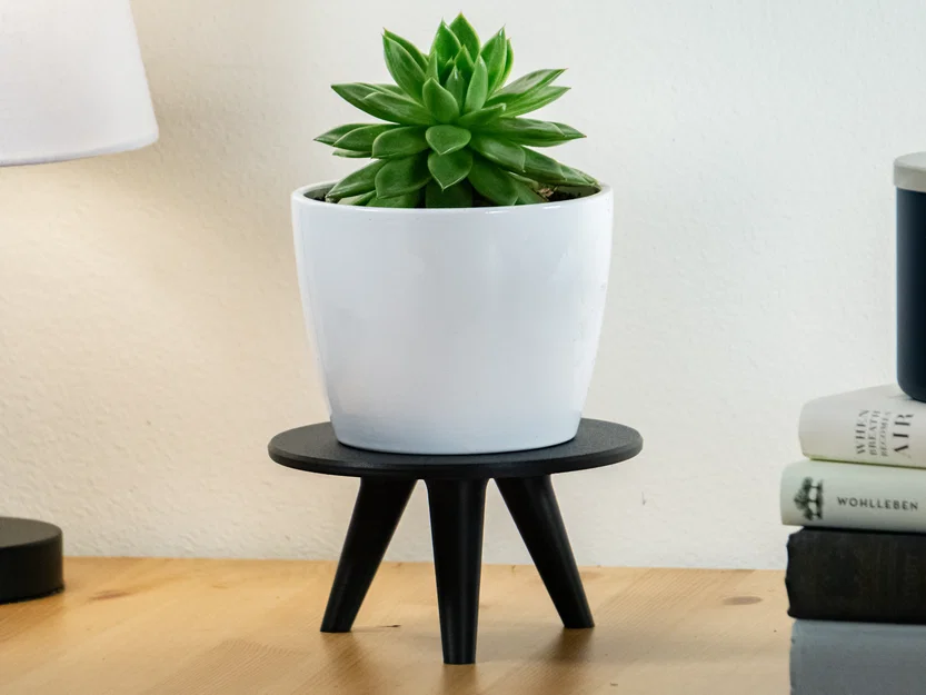 Kệ kê chậu cây mid-century modern đơn giản – dễ in – nhiều kích thước - Image 6
